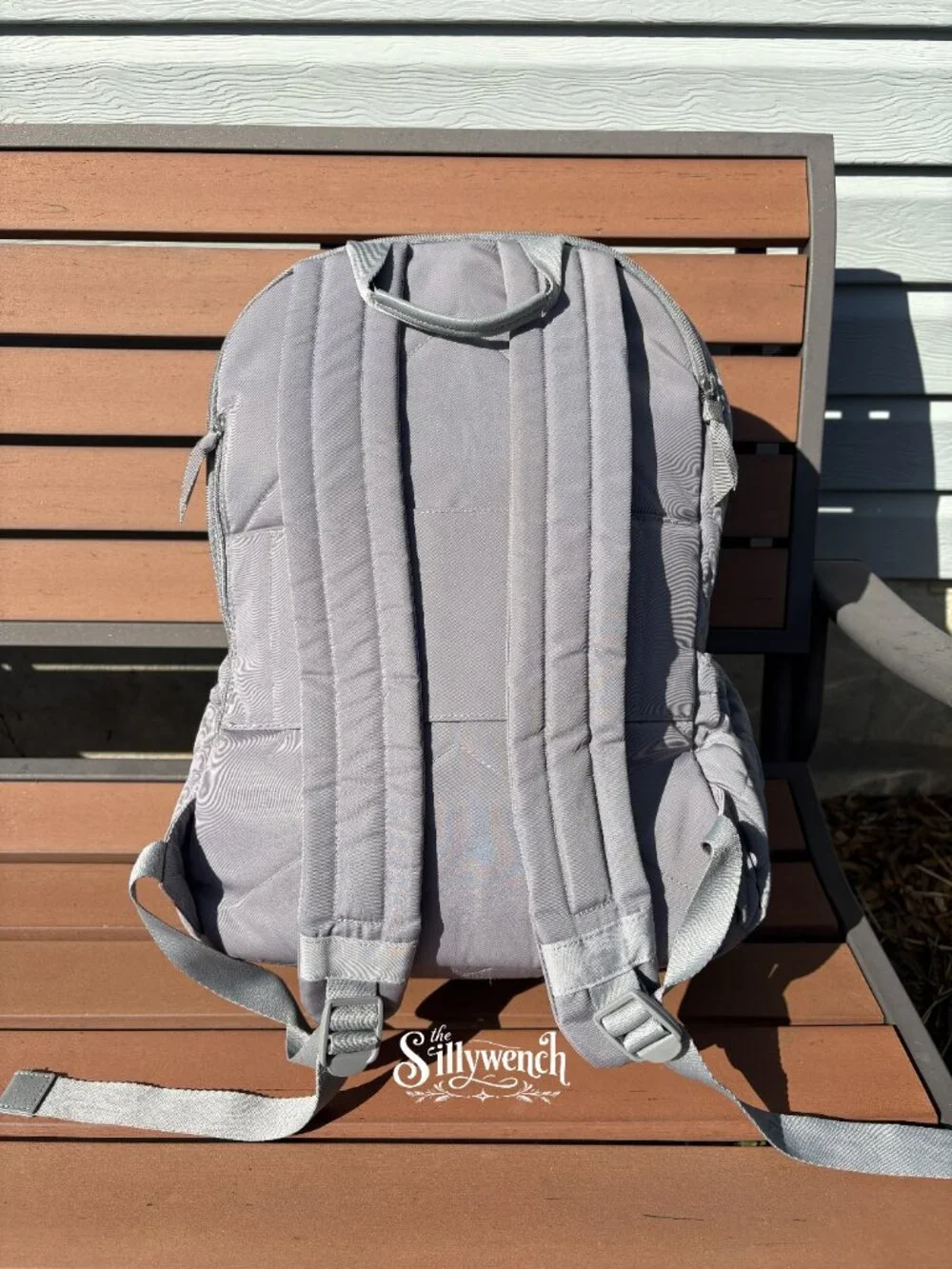 Vera Bradley Tranquil Grey Campus Backpack in Performance Twill